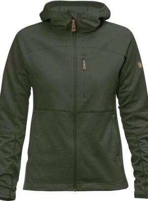 Fjällräven Abisko Trail Fleece W-deep forest-L - Fleecejakker og softshell