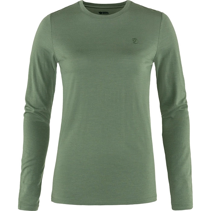 Fjällräven Abisko Wool LS Women-patina green-L Fjällräven Abisko Wool LS Women-patina green-L