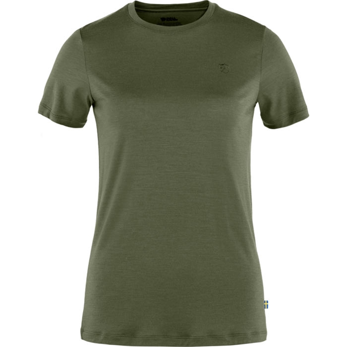 Fjällräven Abisko Wool SS Women-laurel green-L Fjällräven Abisko Wool SS Women-laurel green-L