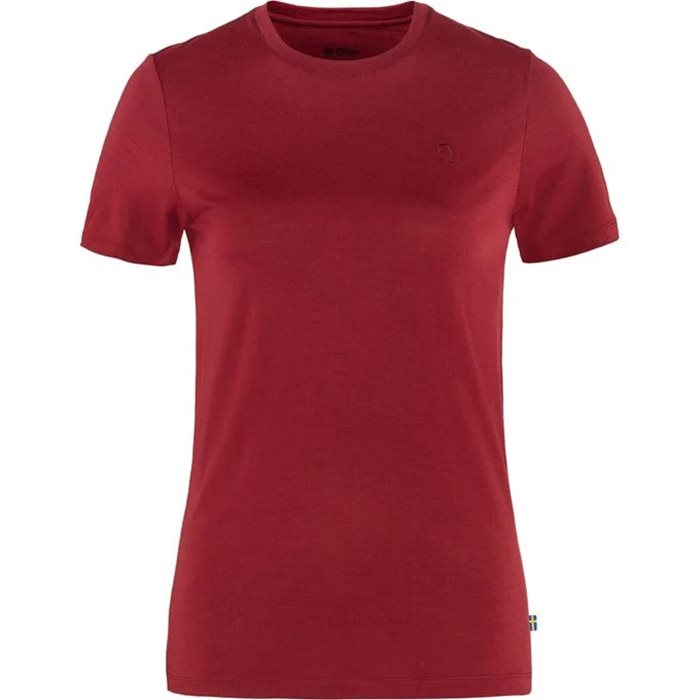 Fjällräven Abisko Wool SS Women-pomegranate red-L Fjällräven Abisko Wool SS Women-pomegranate red-L