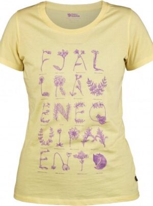 Fjällräven Alphabotanical T-Shirt Women, pale yellow-M