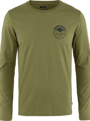 Fjällräven Forever Nature Badge LS Herre / Mænd-caper green-L - T-Shirt, Polo-shirt