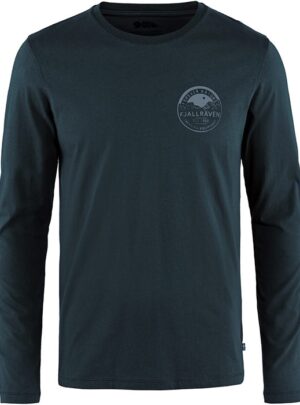 Fjällräven Forever Nature Badge LS Herre / Mænd-dark navy-2XL - T-Shirt, Polo-shirt
