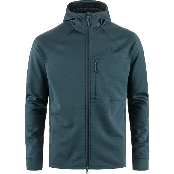 Fjällräven Grid Fleece Hoodie Men-mountain blue-2XL Fjällräven Grid Fleece Hoodie Men-mountain blue-2XL