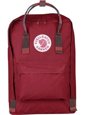 Fjällräven Kånken Laptop 15'' 18L-deep red / random blocked - Skoletasker / -rygsække