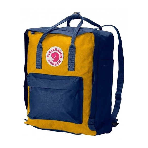 Fjällräven Kånken standard-navy warm yellow Fjällräven Kånken standard-navy warm yellow