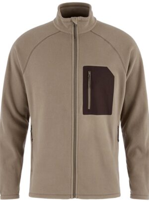 Fjällräven Kaipak Fleece Herre / Mænd-suede brown/dark oak-L - Fleecejakker