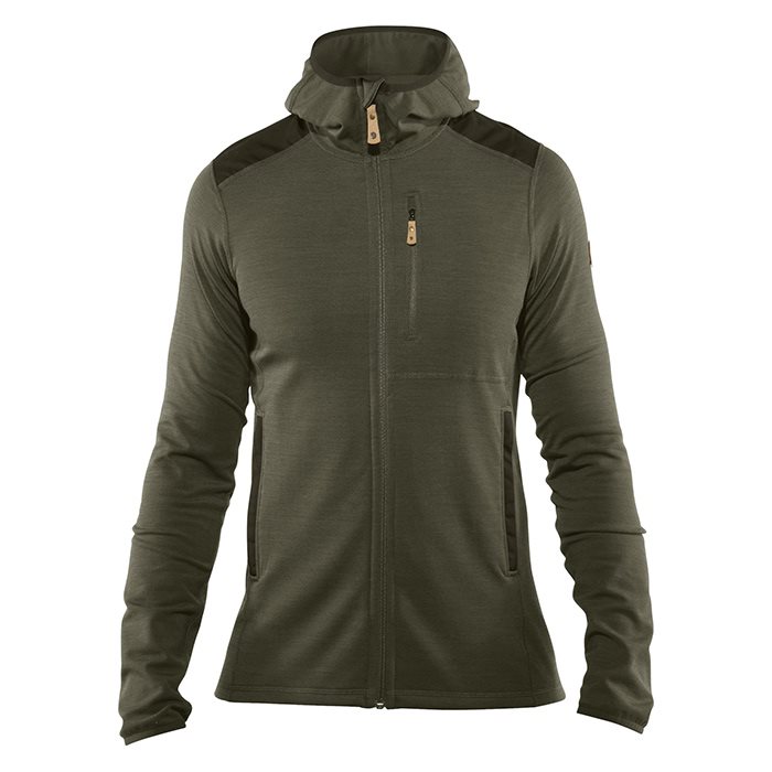 Fjällräven Keb Fleece Hoodie Men-laurel green / deep forest-2XL Fjällräven Keb Fleece Hoodie Men-laurel green / deep forest-2XL
