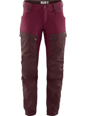 Fjällräven Keb bukser dame kort-dark garnet / plum-36
