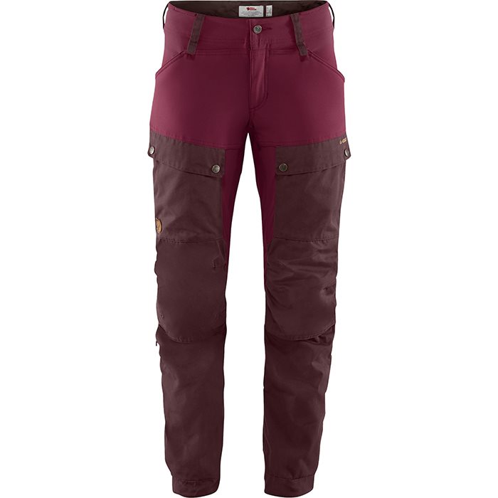 Fjällräven Keb bukser dame kort-dark garnet / plum-36 Fjällräven Keb bukser dame kort-dark garnet / plum-36