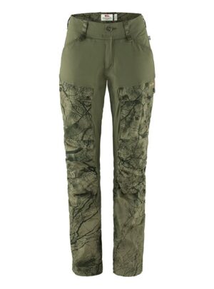 Fjällräven Keb bukser dame kort-green camo / laurel green-38