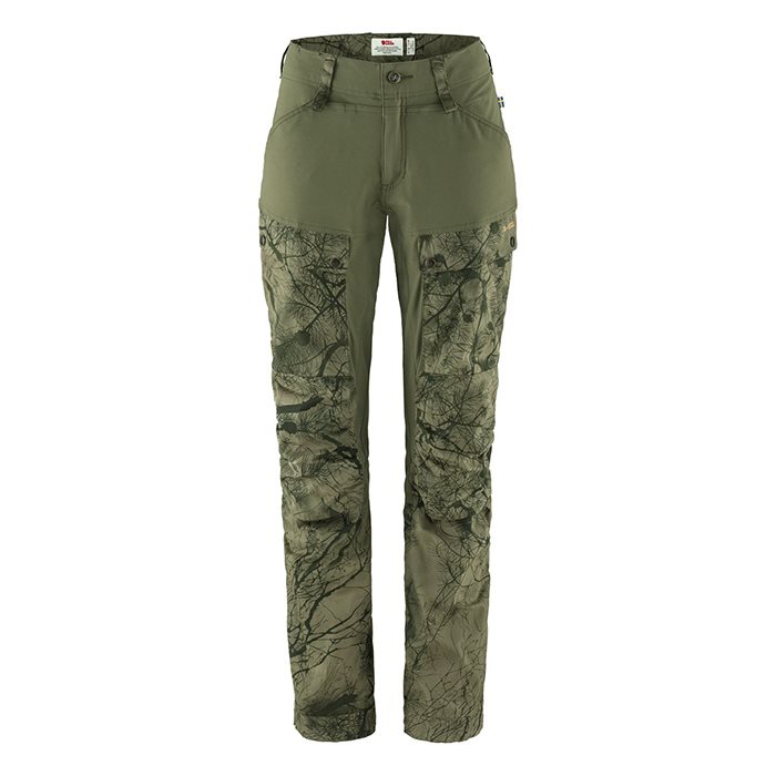 Fjällräven Keb bukser dame kort-green camo / laurel green-38 Fjällräven Keb bukser dame kort-green camo / laurel green-38