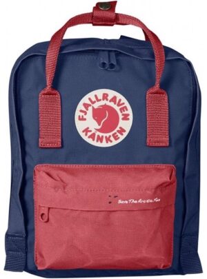 Fjällräven Mini Kånken Save the Arctic Fox, royal blue/peach pink