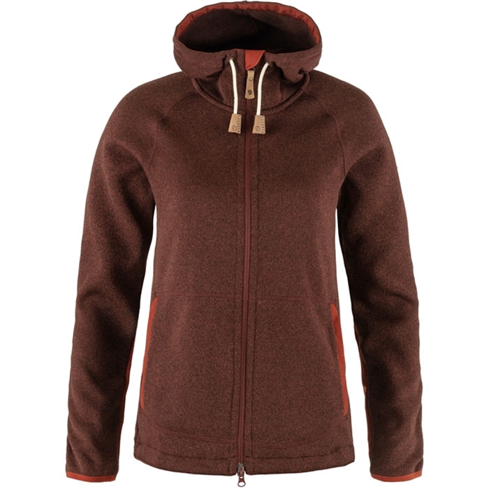 Fjällräven Övik Fleece Hoodie Women-autumn leaf-2XL Fjällräven Övik Fleece Hoodie Women-autumn leaf-2XL