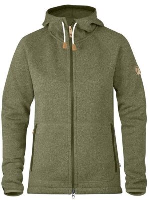 Fjällräven Övik Fleece Hoodie Women-green-L