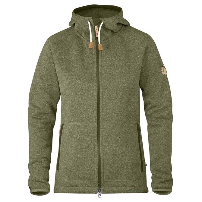 Fjällräven Övik Fleece Hoodie Women-green-S Fjällräven Övik Fleece Hoodie Women-green-S