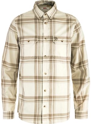 Fjällräven Övik Lite Flannel Shirt M-chalk white / fosil-2XL