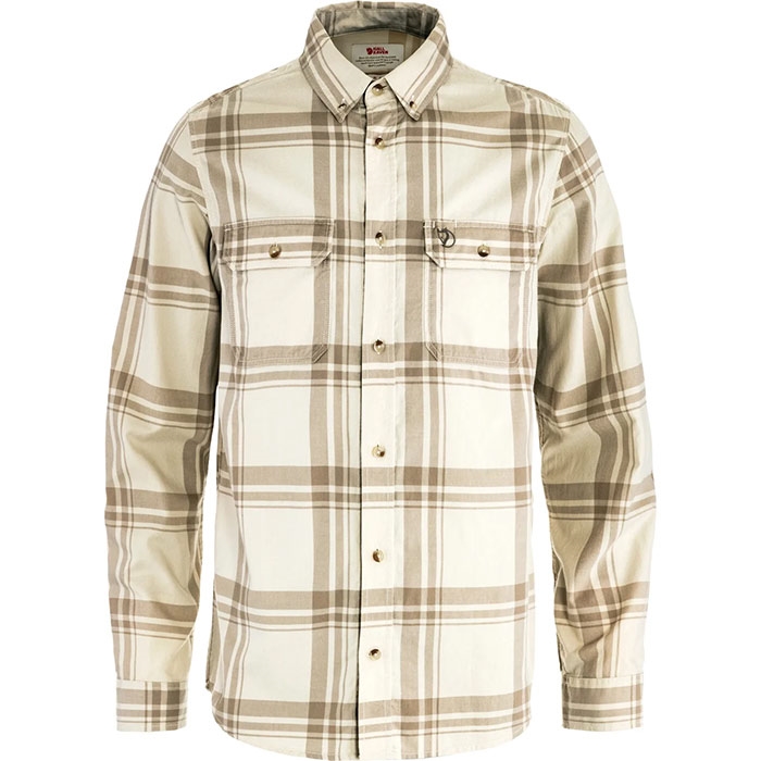 Fjällräven Övik Lite Flannel Shirt M-chalk white / fosil-2XL Fjällräven Övik Lite Flannel Shirt M-chalk white / fosil-2XL