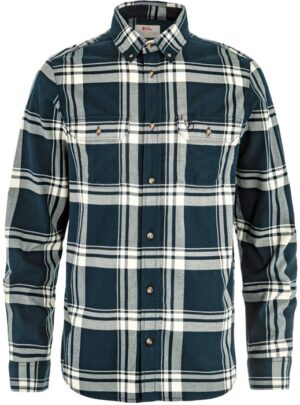 Fjällräven Övik Lite Flannel Shirt M-dark navy / chalk white-2XL - Skjorter