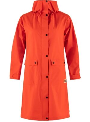 Fjällräven Rain Parka Women-flame orange-L