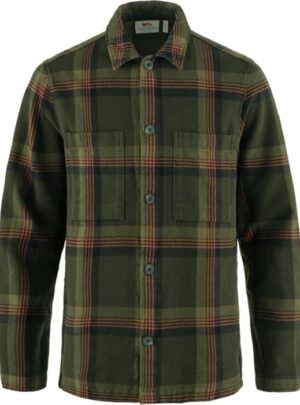 Fjällräven Singi Flannel Overshirt Herre / Mænd-deep forest / dark navy-2XL - Skjorter