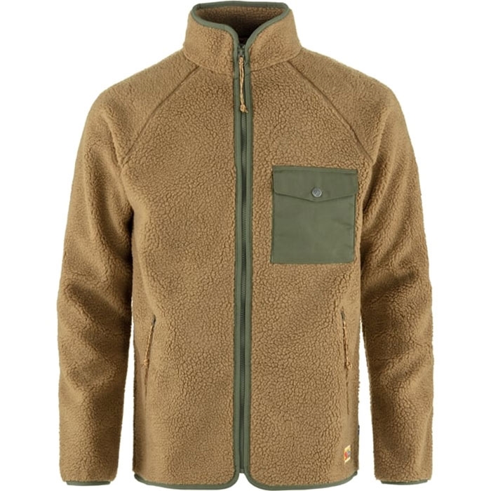 Fjällräven Vardag Pile Fleece Men-buckwheat brown / laurel green-2XL Fjällräven Vardag Pile Fleece Men-buckwheat brown / laurel green-2XL