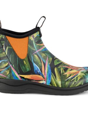 Green Comfort Rain Women gummistøvler, flower paradise