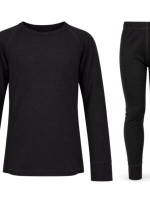 Helios Merino One, sæt, Junior, sort