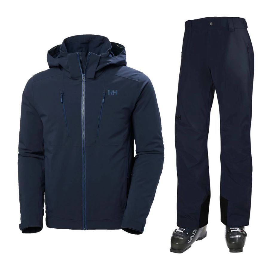 Helly Hansen Alpha 4.0 Skisæt, herre, navy/mørkeblå Helly Hansen Alpha 4.0 Skisæt, herre, navy/mørkeblå