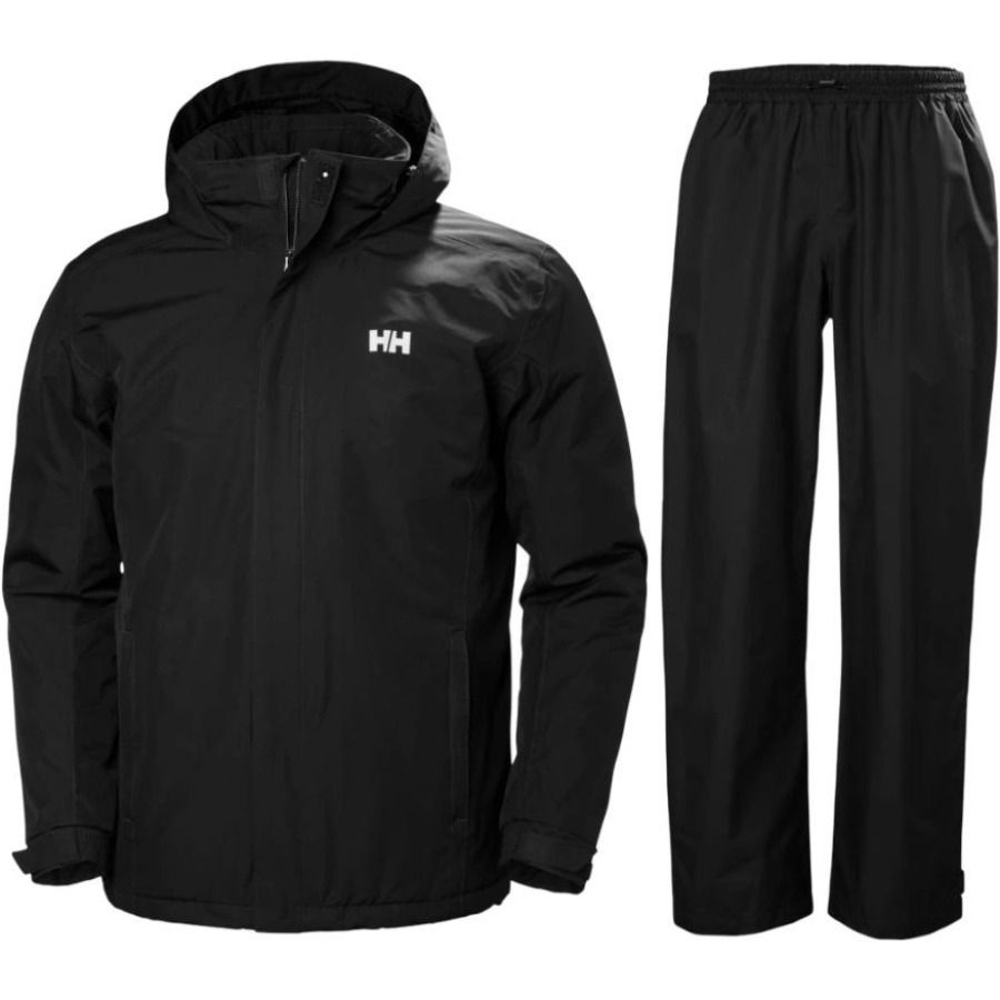 Helly Hansen Dubliner/HH Rain regnsæt, herre, sort Helly Hansen Dubliner/HH Rain regnsæt, herre, sort