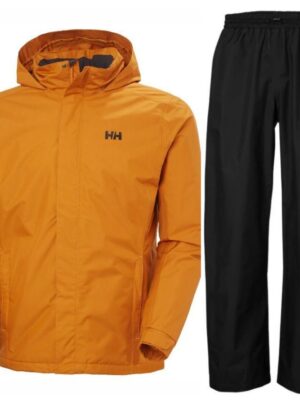 Helly Hansen HH Rain/Dubliner Insulated regnsæt, herre, sort/gul