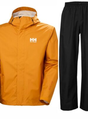 Helly Hansen HH Rain/Seven J regnsæt, herre, sort/gul