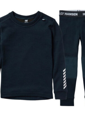 Helly Hansen K Lifa Merino, sæt, junior, navy