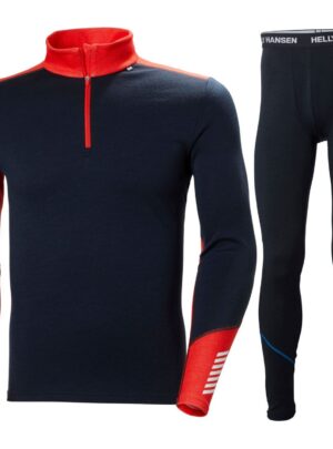 Helly Hansen Lifa Merino Midweight 1/2 Zip Set, herre, navy