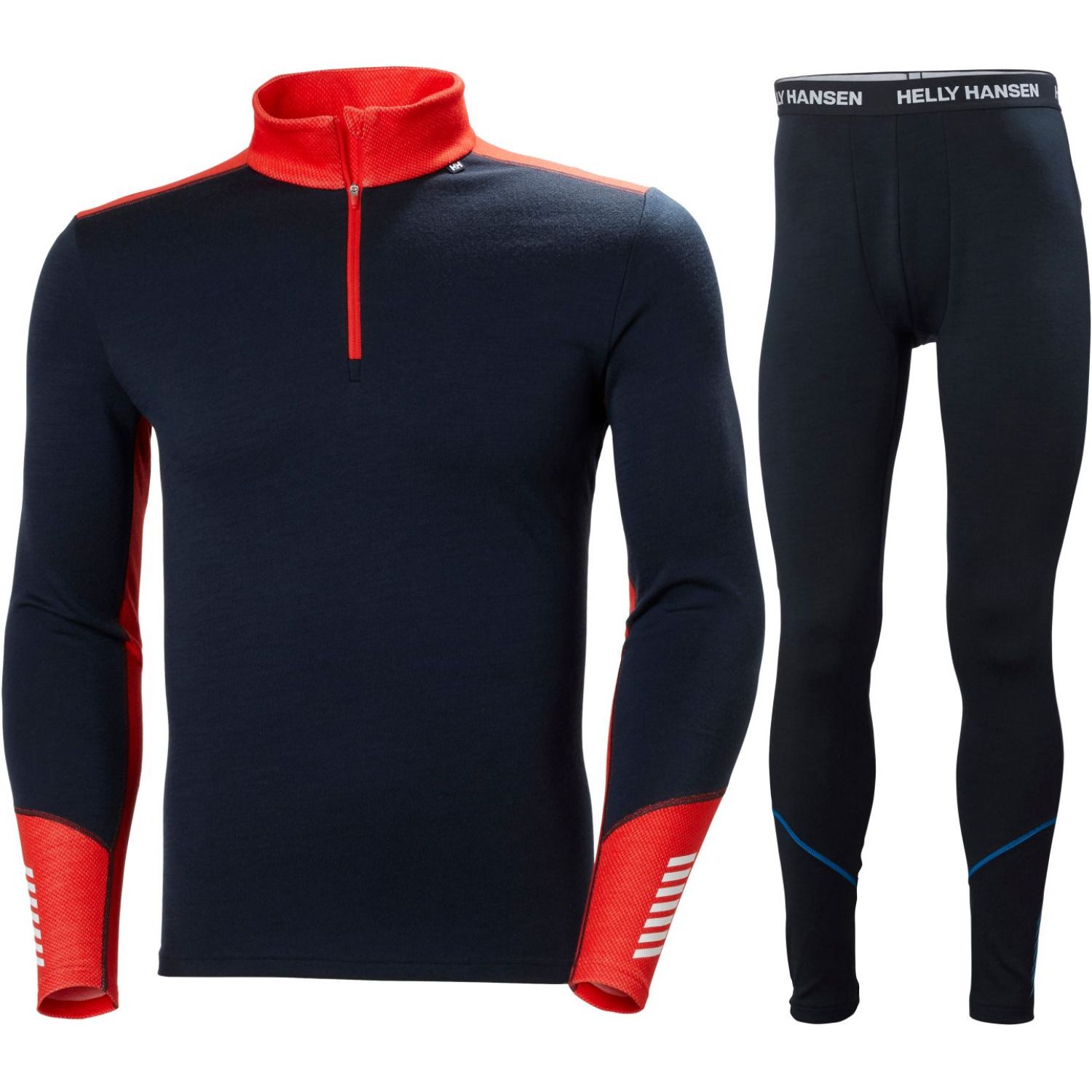 Helly Hansen Lifa Merino Midweight 1/2 Zip Set, herre, navy Helly Hansen Lifa Merino Midweight 1/2 Zip Set, herre, navy