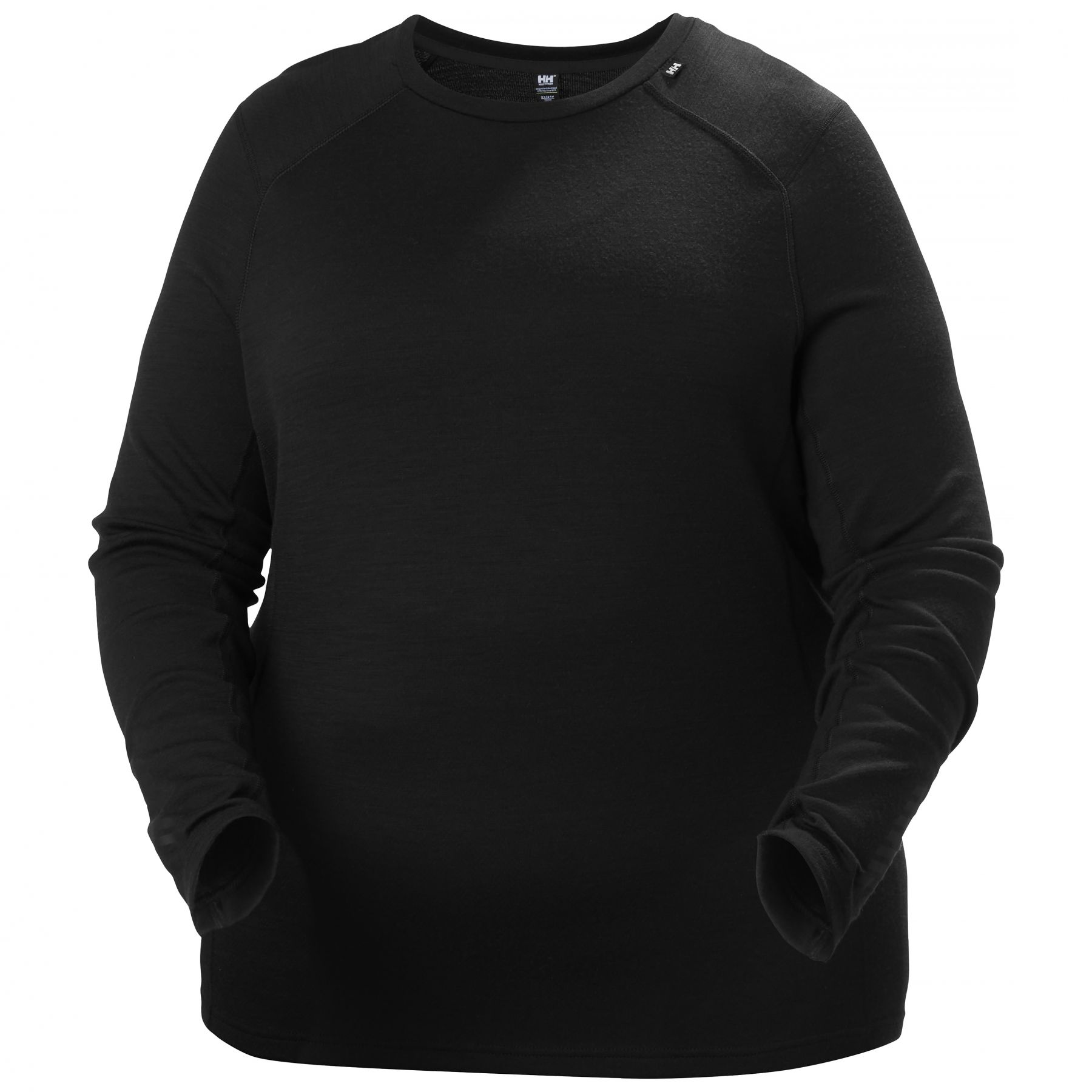Helly Hansen Lifa Merino Midweight Crew Plus, dame, sort Helly Hansen Lifa Merino Midweight Crew Plus, dame, sort