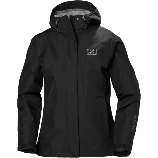 Helly Hansen Seven J regnjakke, dame, sort Helly Hansen Seven J regnjakke, dame, sort