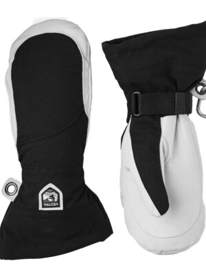 Hestra Heli Ski Mitt Luffer Dame 5 Hvid/Sort Handsker & luffer