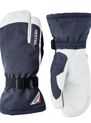 Hestra Powder Gauntlet 3-Finger Skihandsker 7 Navy/Offwhite Handsker & luffer