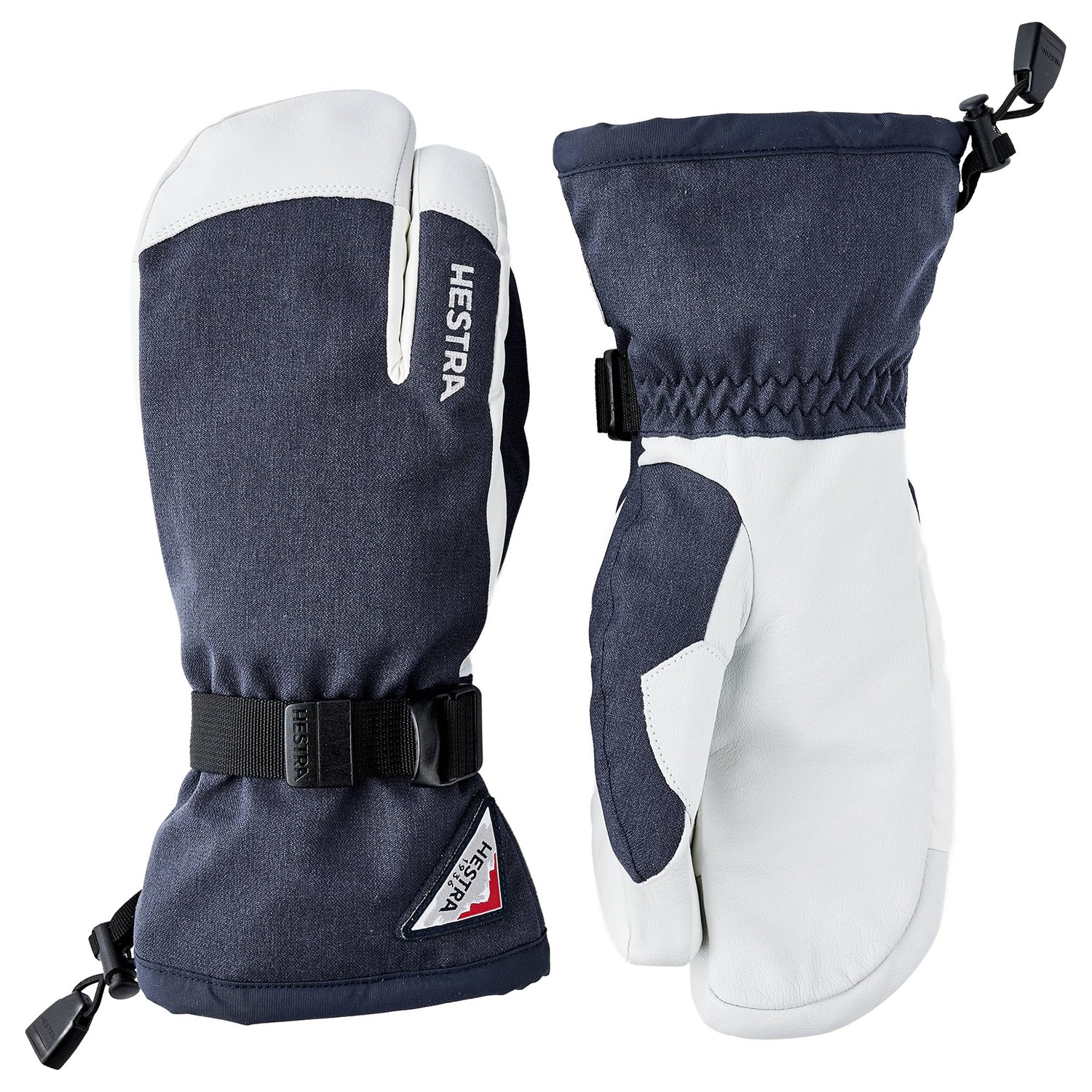 Hestra Powder Gauntlet 3-Finger Skihandsker 7 Navy/Offwhite Handsker & luffer Hestra Powder Gauntlet 3-Finger Skihandsker 7 Navy/Offwhite Handsker & luffer