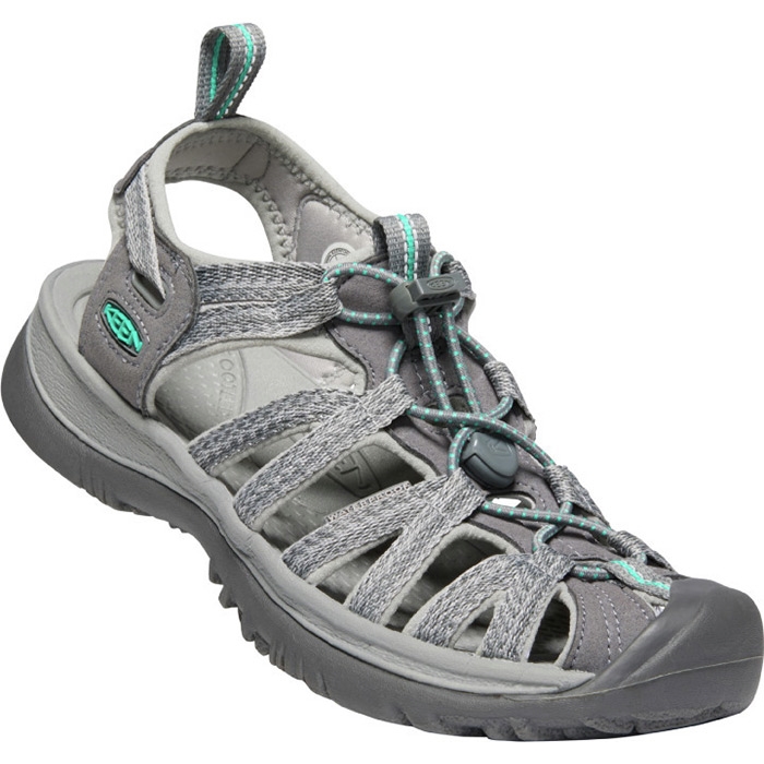 Keen Whisper sandal Women, med grey/peacock green Keen Whisper sandal Women, med grey/peacock green