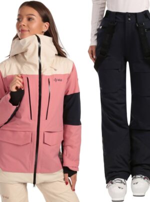 Kilpi Teen Skisæt, dame, coral/grå