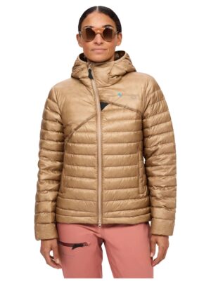 Klättermusen Lopt Hood Jacket Dame S Beige Dunjakker