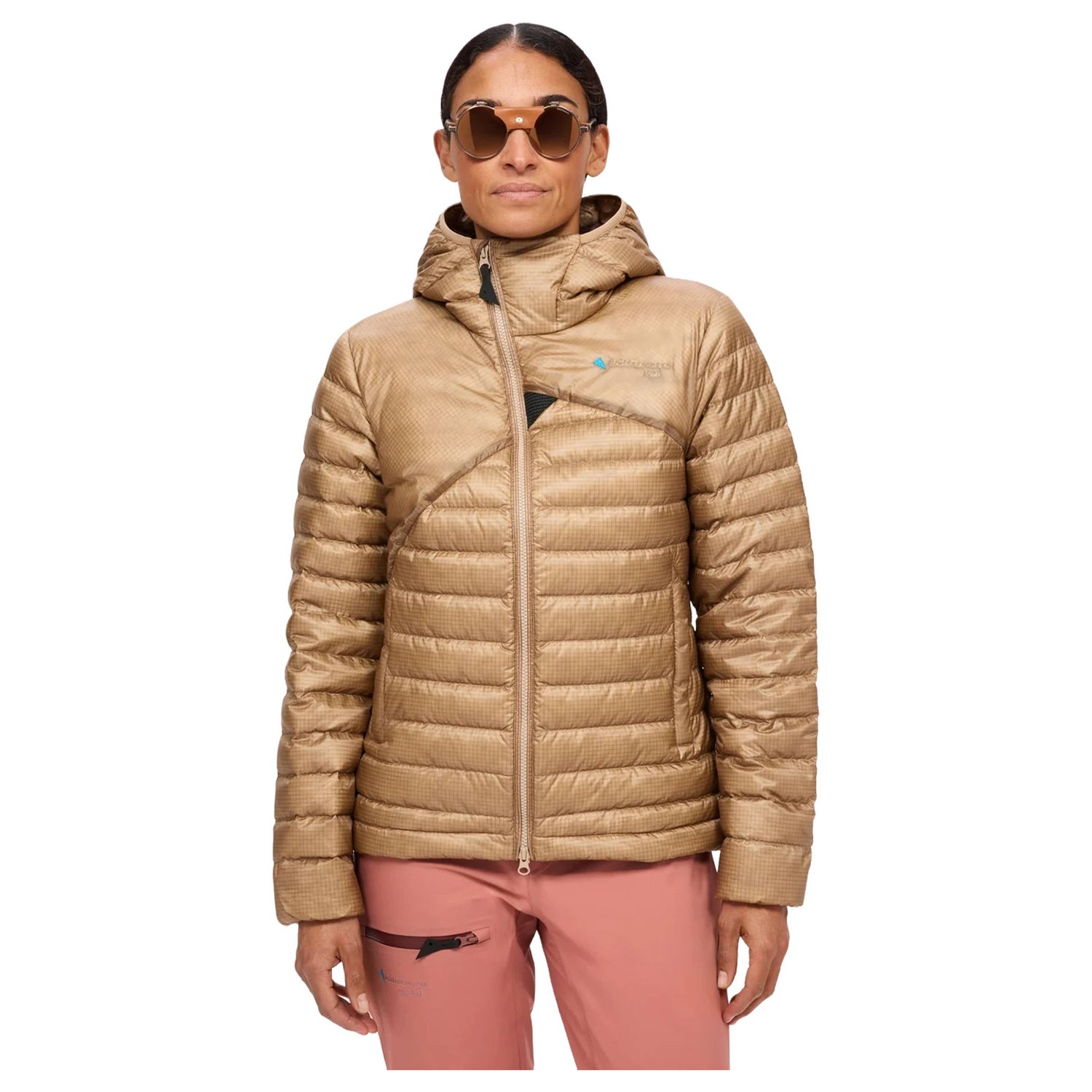 Klättermusen Lopt Hood Jacket Dame S Beige Dunjakker Klättermusen Lopt Hood Jacket Dame S Beige Dunjakker