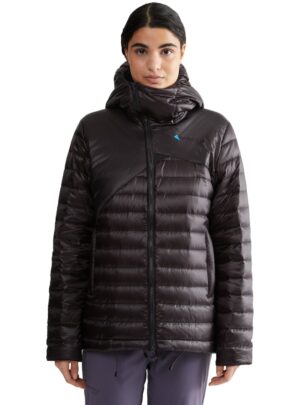 Klättermusen Lopt Hood Jacket Dame S Grå/Sort Dunjakker