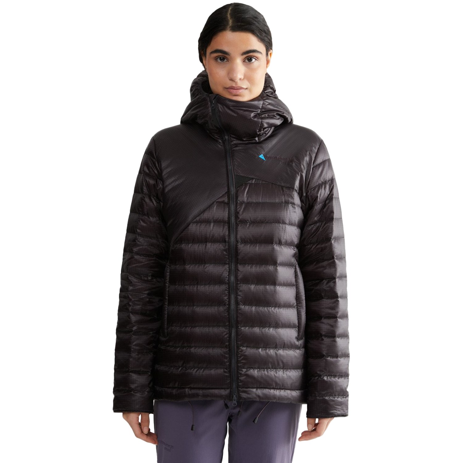 Klättermusen Lopt Hood Jacket Dame S Grå/Sort Dunjakker Klättermusen Lopt Hood Jacket Dame S Grå/Sort Dunjakker