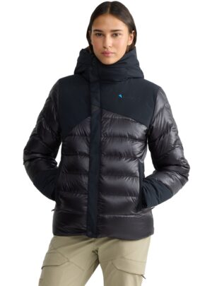 Klättermusen Rå Hood Jacket Dame S Grå/Sort Dunjakker