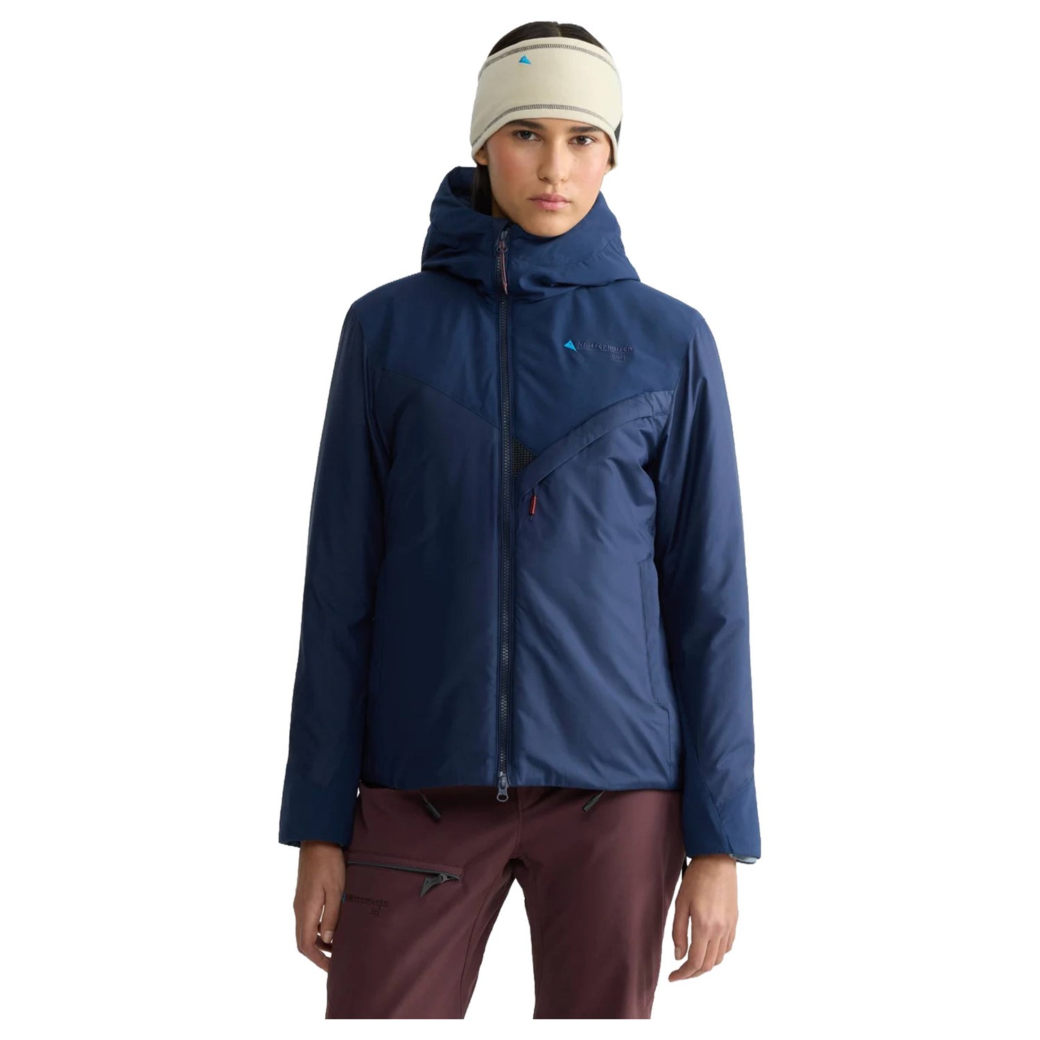 Klättermusen Urd Hood Jacket Dame S Blå Fiberjakker Klättermusen Urd Hood Jacket Dame S Blå Fiberjakker