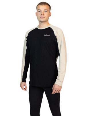 Liiteguard Merino Hybrid Long Sleeve, herre, sort/beige