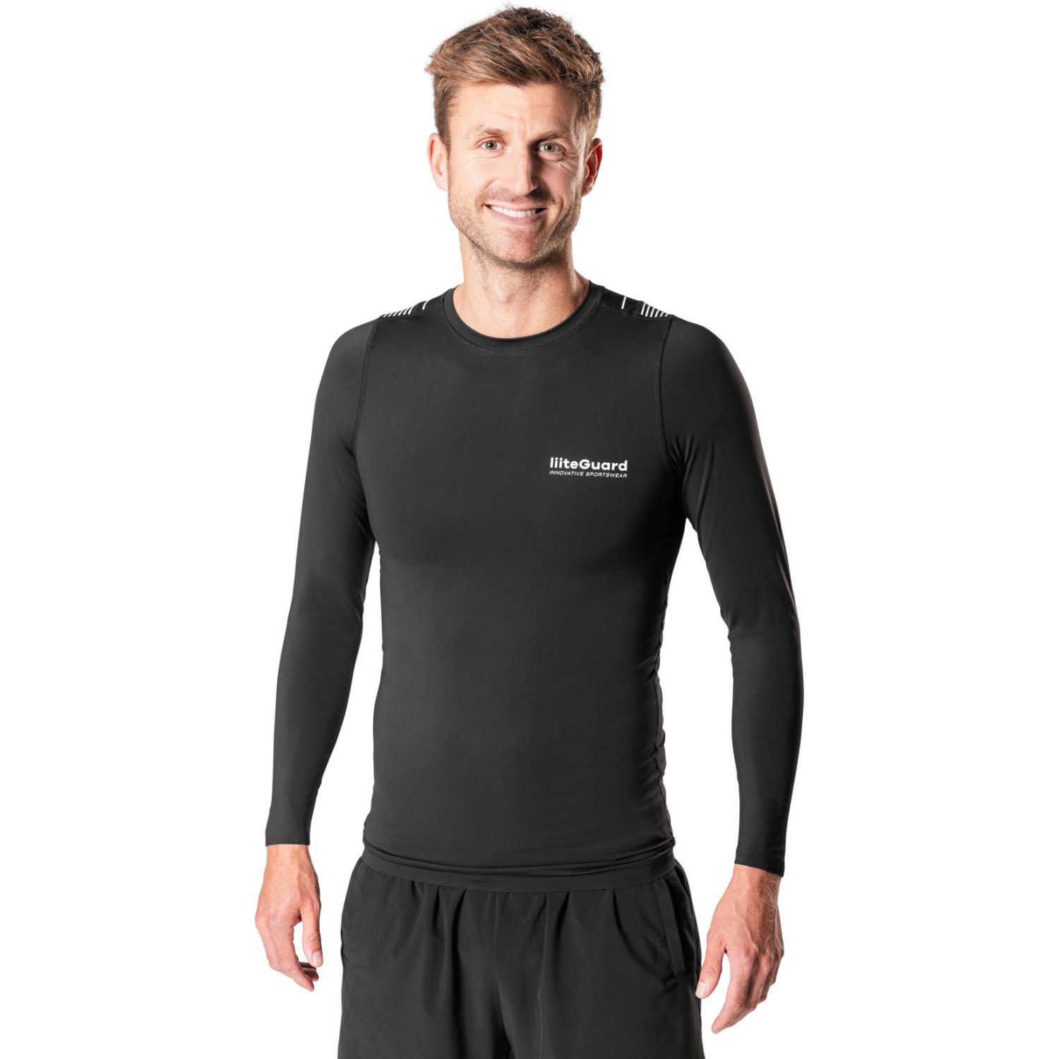 Liiteguard Spine-Tech Baselayer LS, herre, sort Liiteguard Spine-Tech Baselayer LS, herre, sort